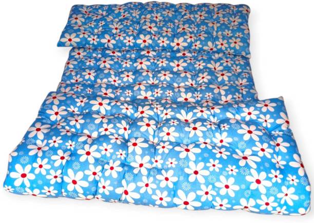 ThivenElite Silk Cotton/ilavam Panju (Semal) Foldable Hostel 3 inch Double Cotton Mattress