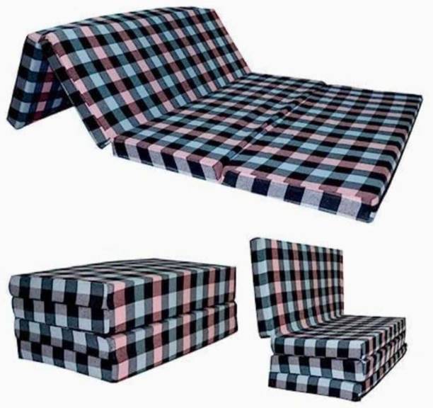 JMDE 4 Fold Foldable 2 inch Single EPE Foam Mattress