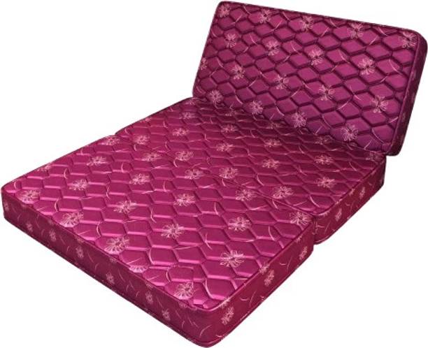 TAPODHANI Rio Three Folding/Travel Mattress 4 inch Single High Density (HD) Foam Mattress