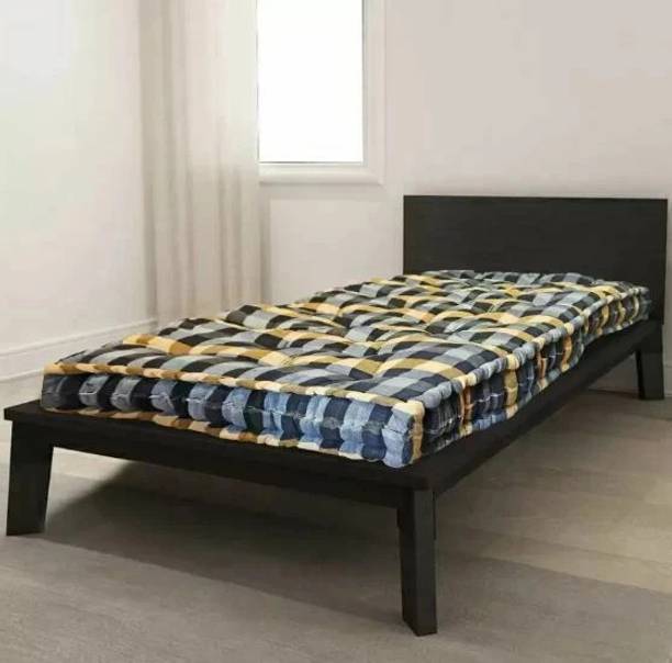 RAJASTHAN HANDLOOM Soft Cotton Multicolour 6X3ft Mattress / Gadda 5 inch Single Cotton Mattress