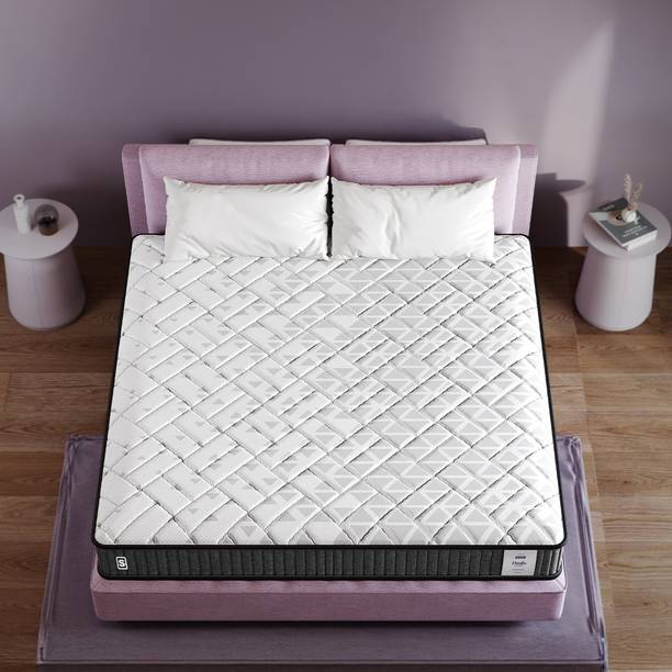 SPRINGWEL Dualis Dual Comfort Reversible Medium Soft Mattress With Bamboo Charcoal Fabric 6 inch King High Density (HD) Foam Mattress