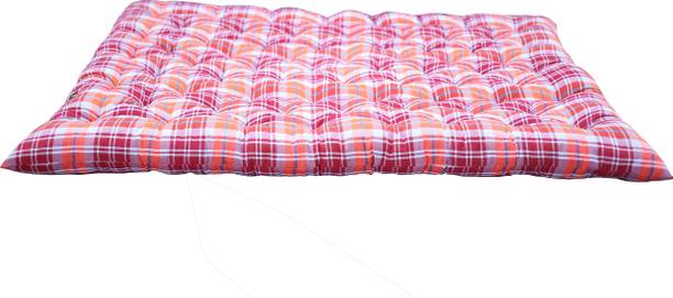 TIRAZ Regular Type Cotton Mattress,Gadda For Floor & Bed (Double Size 72x48x4) 4 inch Double Cotton Mattress