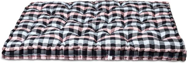 Greatwell Thick Soft (4x6 FT) Thick Mattress Mota Gadda (Pink Check) 5 inch Single Cotton Mattress