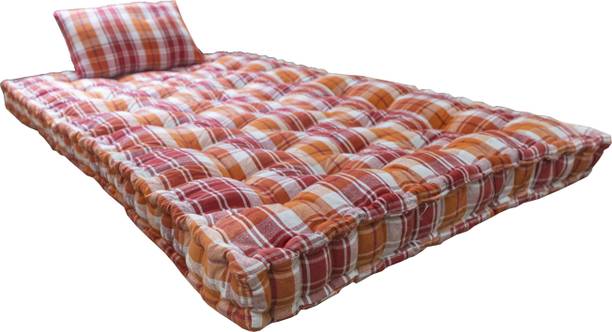 Spinecure Box Type , Gadda for floor & Bed 5 inch Double Cotton Mattress