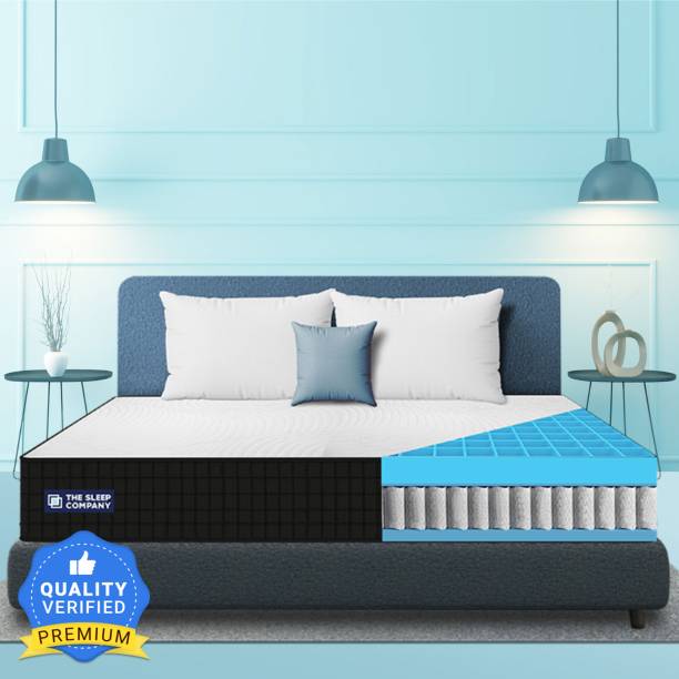 The Sleep Company SmartGRID Luxe Hybrid- Soft and Bouncy Feel for Hotel like Luxury Comfort| 10 inch King Pocket Spring Mattress