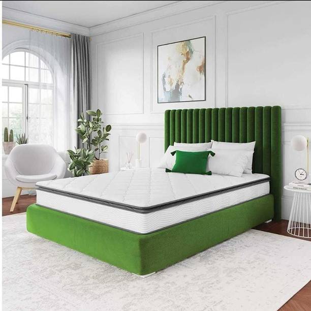 BAMBRO White_double01 6 inch Double High Resilience (HR) Foam Mattress