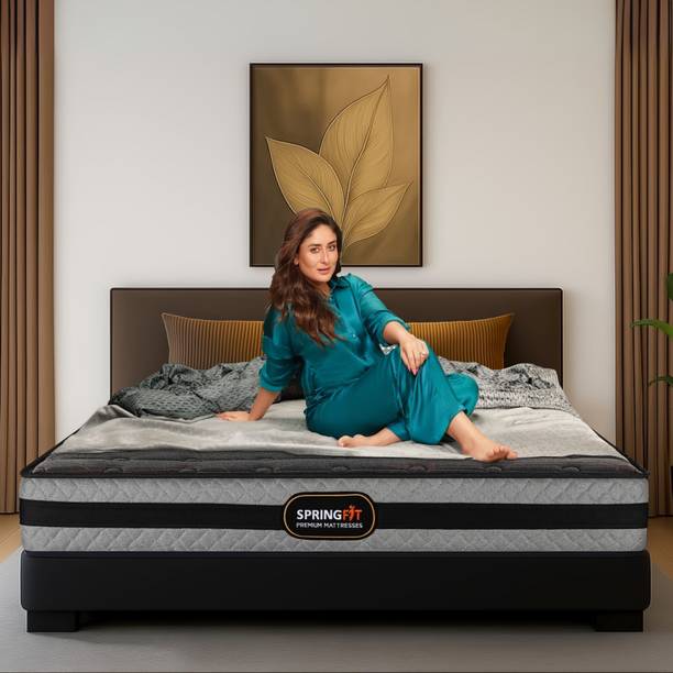 SPRINGFIT Zbox Microgrid 6 inch Queen High Resilience (HR) Foam Mattress
