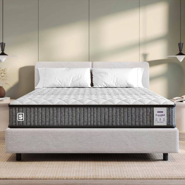 SPRINGWEL Essential Medium Firm Quilted Mattress With Bamboo Charcoal Fabric 4 inch Single High Density (HD) Foam Mattress