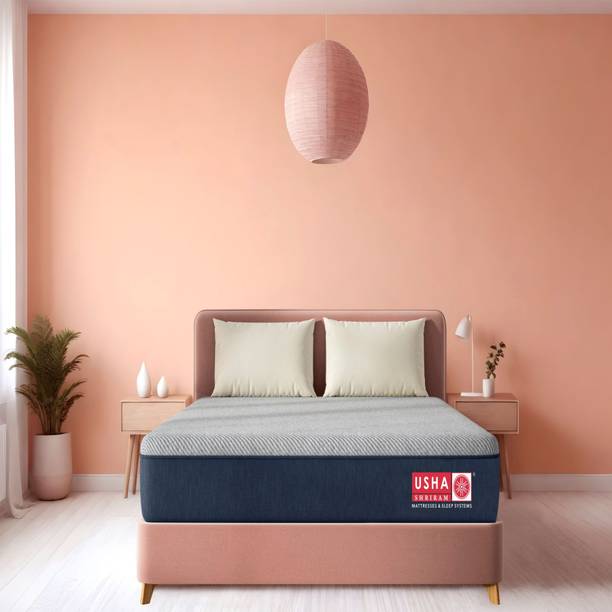 USHA SHRIRAM Dual Comfort Reversible HR Foam Mattress – Soft & Firm with 10 Years Warranty 4 inch Single High Resilience (HR) Foam Mattress