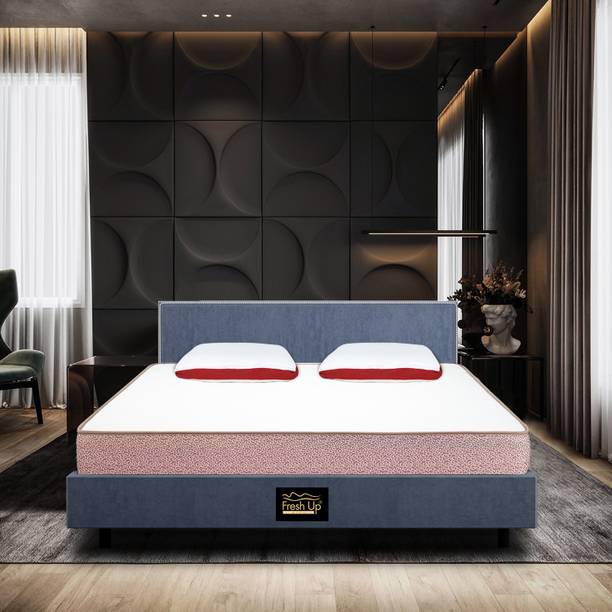 Fresh Up Twin Comfort Hard and Soft Mattress Certified AntiViral Protection Foam Mattress 5 inch Single High Density (HD) Foam Mattress
