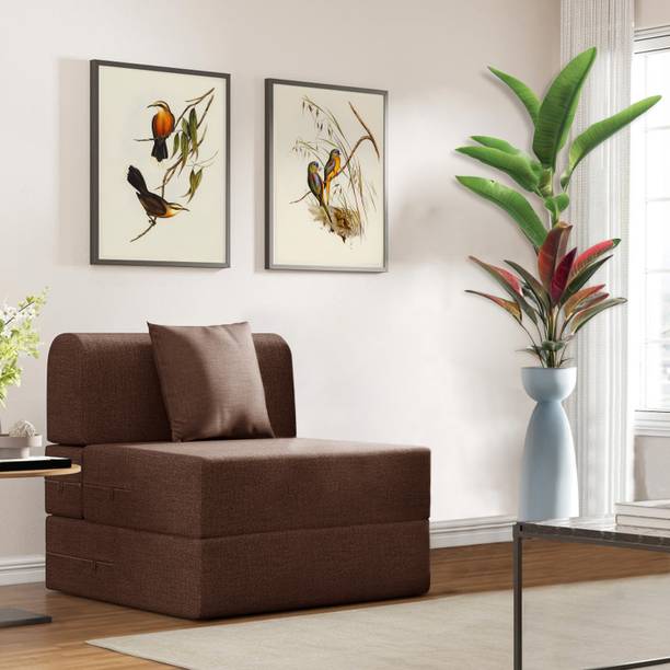 divisha homes 3x6 Sofa Cum Bed For Home & Office 1 Seater Single Foam Fold Out Sofa Cum Bed