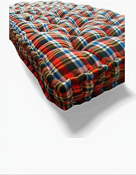 DUROKING HEAVY BORDER 5 inch Single Cotton Mattress