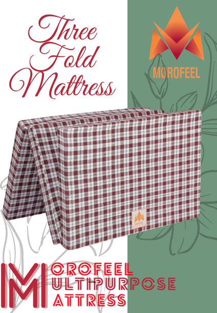 MOROFEEL 3 FOLD EPE MATTRESS 2 inch Single EPE Foam Mattress