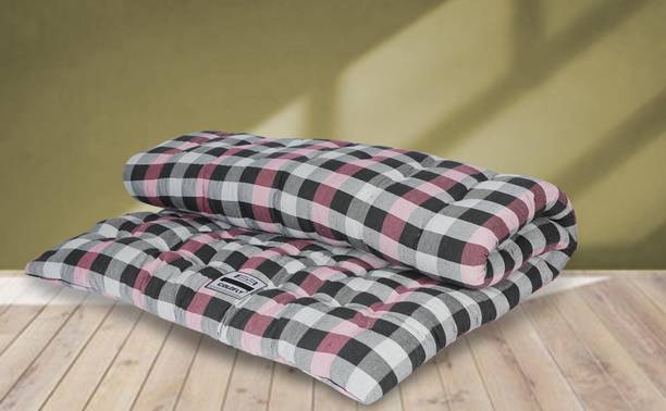 COLOFLY Soft Cotton Multicolour Mattress / Gadda / Indoor/outdoor 4 inch Queen Cotton Mattress
