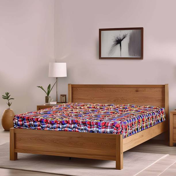 Rhythm Rui Filled Box Type Soft Portable/soft fabric ideal for comfortable sleep 5 inch Single Cotton Mattress