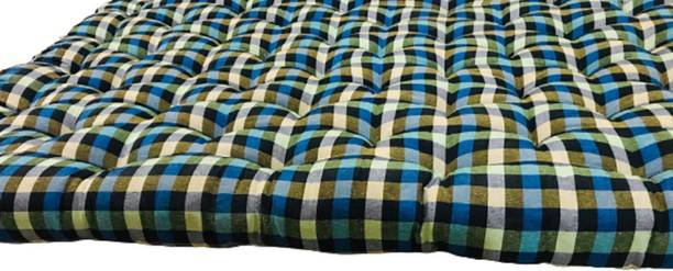 Atootfusion Orthopedic Cotton Mattress Star Queen Bed Cotton Mattress Foldable Rollable 6 inch Single Cotton Mattress