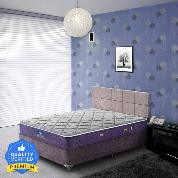 PEPS Restonic Sanibel Normal Top Beige 6 inch Double Bonnell Spring Mattress