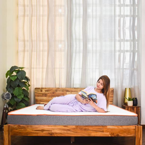 COIRFIT 7-Zone Dual & Hard and Soft 4 inch Single High Resilience (HR) Foam Mattress