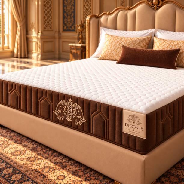 Duroniix Aurelia Natural Latex & HR Foam Mattress | Medium-Firm | 6 inch | Single | Mocha 6 inch Single High Resilience (HR) Foam Mattress