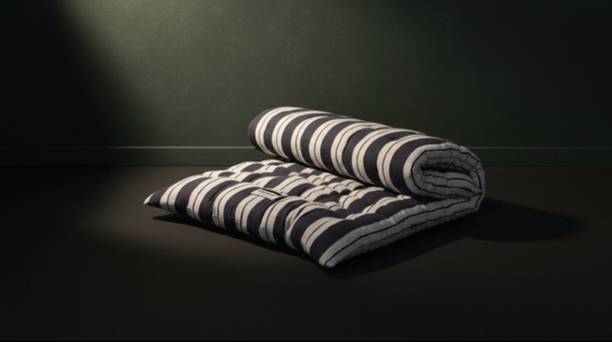 COLOFLY Soft Cotton Multicolour Mattress / Gadda Single Bed Blue 4 inch Single Cotton Mattress