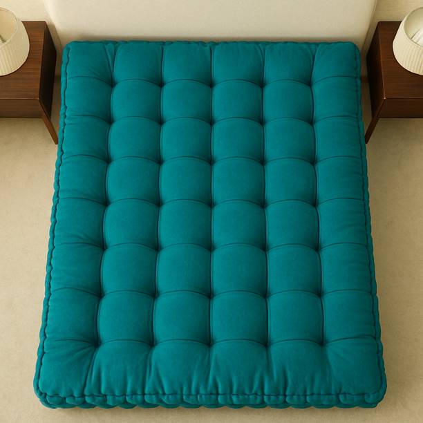 Playful Stitches Sag-Free Soft Cotton Mattress | Orthopaedic Cotton Mattress | 6 Months Warranty 3 inch Single Cotton Mattress