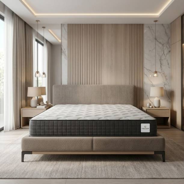 Oak&Loom Spine Align Classic | Memory Foam Orthopaedic | Quilted Knitted Fabric 5 inch Single High Resilience (HR) Foam Mattress