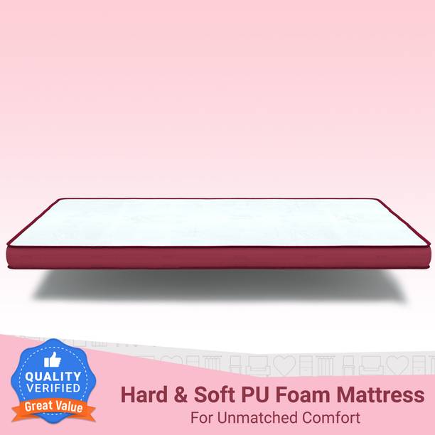 Flipkart Perfect Homes TWAIN Dual Comfort Hard & Soft 5 inch Single High Resilience (HR) Foam Mattress
