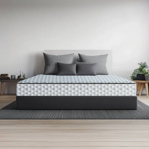 Sleepwell PRO Profiled Latex Reversible, Gentle and Firm, Triple Layered Anti Sag 8 inch Queen High Resilience (HR) Foam Mattress