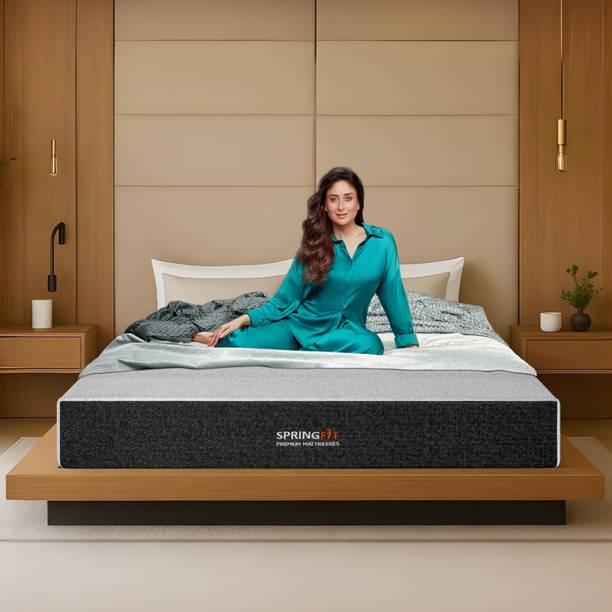 SPRINGFIT Aero Sleep Memory Foam Orthopedic 6 inch Double High Resilience (HR) Foam Mattress
