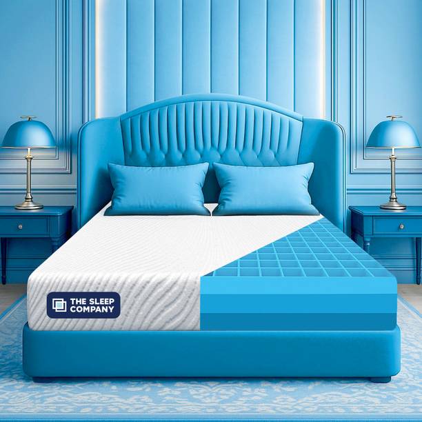 The Sleep Company SmartGRID Orthopedic - AIHA Certified Medium Firm Feel for Back Pain Relief| 6 inch Single High Density (HD) Foam Mattress