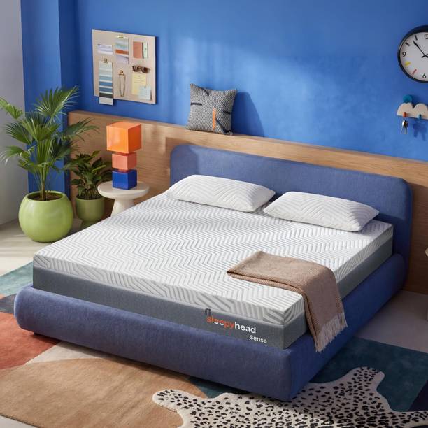 Sleepyhead Sense Designed by Duroflex - BodyIQ Orthopedic Memory Foam Cooling Tech 8 inch Queen High Density (HD) Foam Mattress