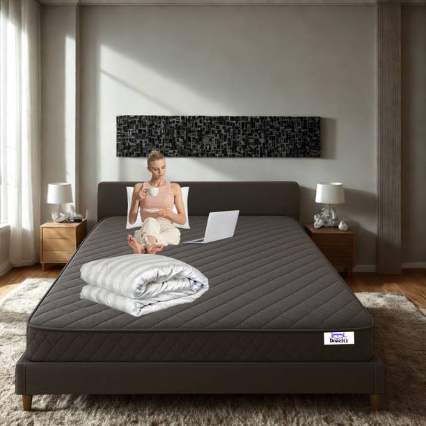 DozeIQ 5 Zoned Pocket Spring hybrid Orthopedic Mattress with Memory Foam 12 inch Queen Pocket Spring Mattress