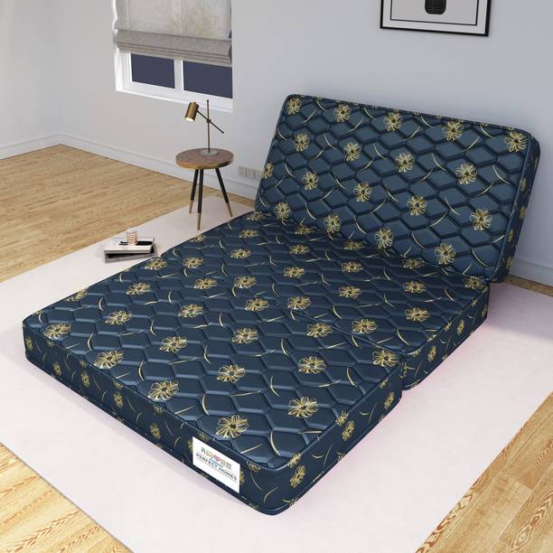 Flipkart Perfect Homes Rio Three Folding/Travel Mattress 4 inch Single High Density (HD) Foam Mattress
