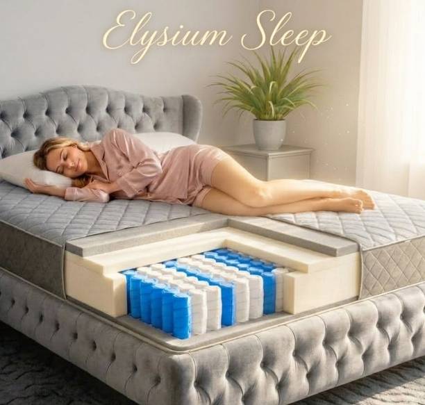 DozeIQ 5 Zoned Pocket Spring hybrid Orthopedic Mattress with Memory Foam 12 inch Single Pocket Spring Mattress