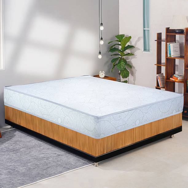 Restolex Restorganic Organic Classic Natural Latex Coir l Quilted Knitted Fabric l 6 inch Single Bonded Foam Mattress