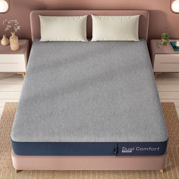 Wakefit Dual Comfort - Reversible Hard & Soft 8 inch Double High Resilience (HR) Foam Mattress