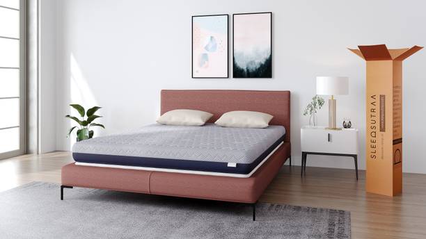 SleepSutraa Dual Sense Medium Firm & Soft Reversible 5 inch Queen High Resilience (HR) Foam Mattress