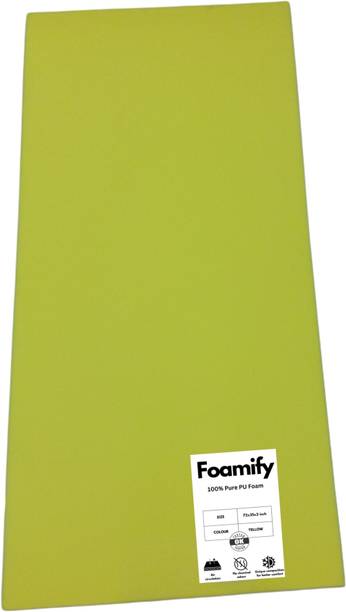 FOAMIFY 32 Density 2 inch thick Soft PU Foam sheet without cover 2 inch Single PU Foam Mattress