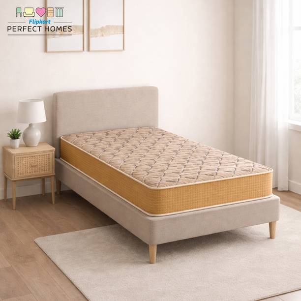 Flipkart Perfect Homes Trio Medium Soft & Hard | 8 inch Single High Density (HD) Foam Mattress