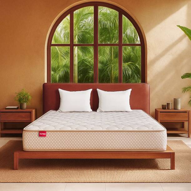 Sleepwell Ortho Plus Natural Latex, Acuprofile Tech,Quilted Soft Foam Top, Back Support 6 inch Queen High Resilience (HR) Foam Mattress