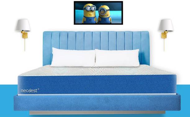 Neobest NEOBDF78726 5-Layered Ortho Dual Deluxe Foam Mattress HR & Re-Bonded Foam 6 inch King High Resilience (HR) Foam Mattress