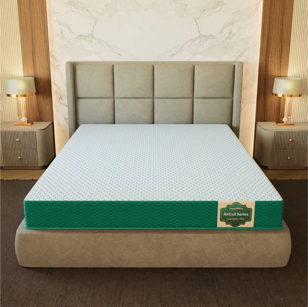 SleepyHug AirCell Series Dual Ortho Reversible Orthopedic 2-layer OrthoMatrix Soft Foam 5 inch Single High Resilience (HR) Foam Mattress