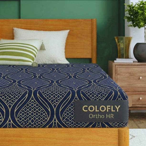 COLOFLY Ortho HR Dual Comfort Reversible Mattress 4 inch Double High Resilience (HR) Foam Mattress