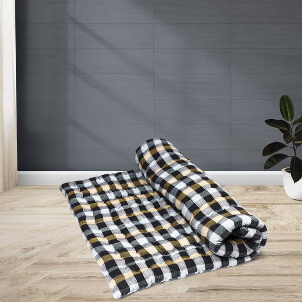 Pillowking Reversable and Foldable Gadda 4 inch Single Cotton Mattress