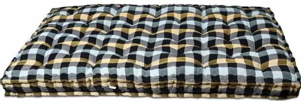 RAJASTHAN HANDLOOM Soft Cotton Multicolour 6X4ft Mattress / Gadda 5 inch Double Cotton Mattress