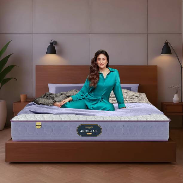 SPRINGFIT Autograph Pure with 100% Natural Latex & Lato Cocoon Foam 8 inch Single Memory Foam Mattress