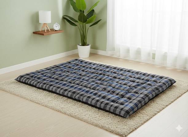 SRK Luxury Cotton Gadda 3x6 Handcrafted Single Bed Mattress Extra Comfort & Foldable 3 inch Single Cotton Mattress