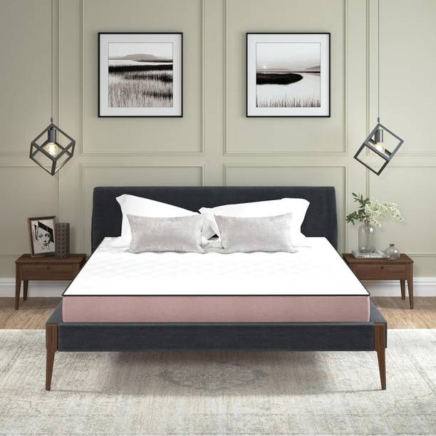 SleepSutraa VIVA Medium Firm Reversible 4 inch Single High Density (HD) Foam Mattress