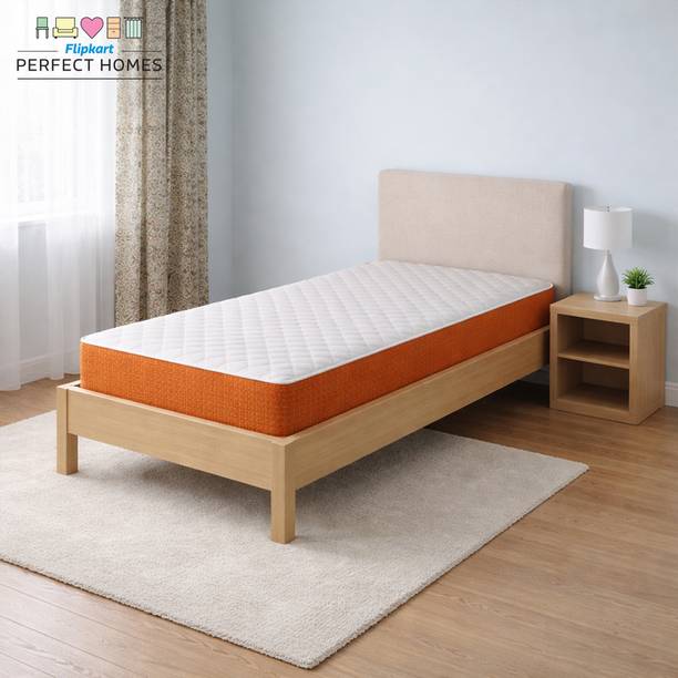 Flipkart Perfect Homes Trio Medium Soft & Hard | 6 inch Single High Density (HD) Foam Mattress
