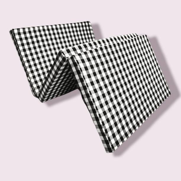 Deevine Craft 3 Fold 5 Inch Thick Multicolor Foldable Light Weight Mattress 5 inch Single EPE Foam Mattress